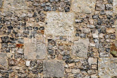 France, detail of a wall in Lyons la Foret