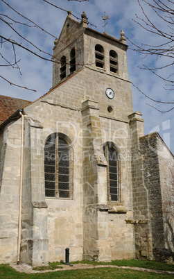 Val d Oise, the old church of Wy dit Joli Village