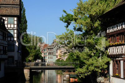 old house in the district of La Petite France in Strasbourg