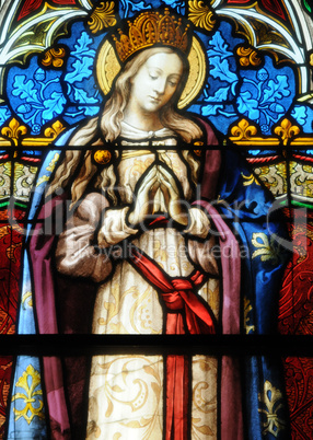 the interior of Vigny church in Val d Oise