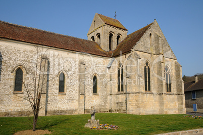 the old church of Seraincourt in Ile de France