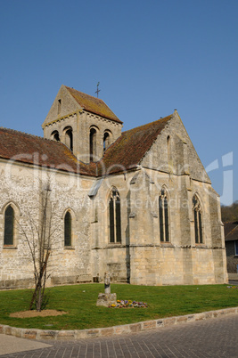 the old church of Seraincourt in Ile de France