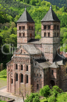 the roman abbey of Murbach in Alsace