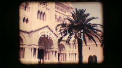 Vintage 8mm. Church in Monaco