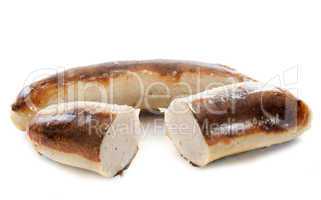 baked white sausages