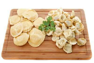 ravioli and tortellini