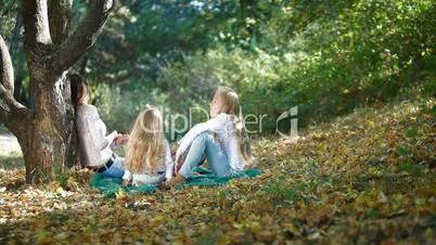Mother With Children Spending Time Together