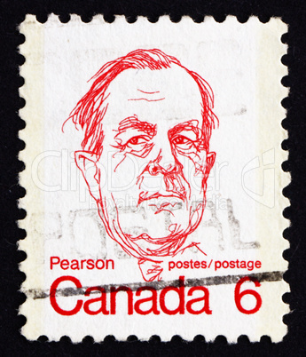 Postage stamp Canada 1973 Lester B. Pearson