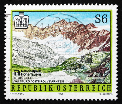 Postage stamp Austria 1996 Hohe Tauern National Park