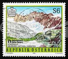 Postage stamp Austria 1996 Hohe Tauern National Park