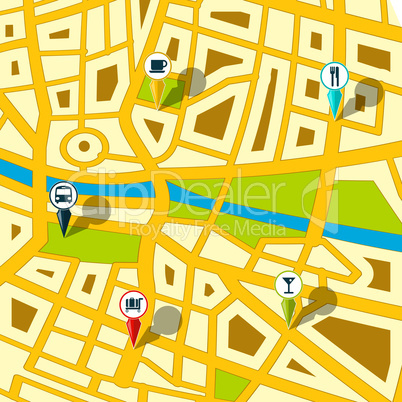 GPS street map