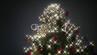 Christmas Tree with Special Lights and Snowfall in Full HD 1080p