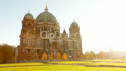 Berliner Dom (Berlin Cathedral) with Sunlight in Full HD 1080p, German Capital