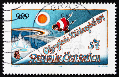 Postage stamp Austria 1994 Winter Olympics, Lillehammer, Norway
