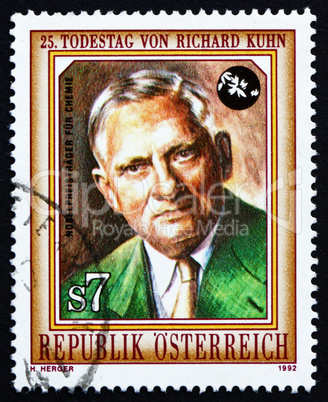 Postage stamp Austria 1992 Richard Kuhn, Chemist, Scientist