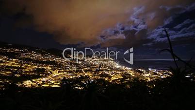 Time lapse of Funchal at night
