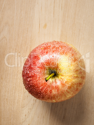 apple on wood