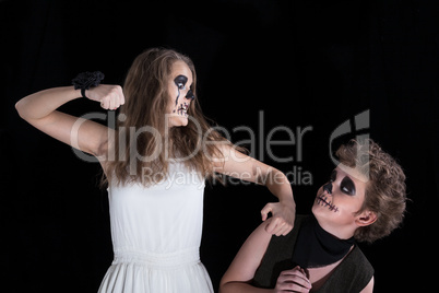 groom and  bride -  zombie