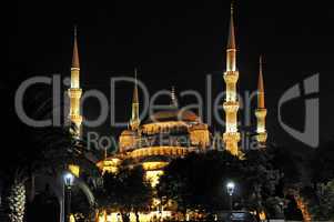Sultan-Ahmet-Moschee in Istanbul, auch blaue Moschee genannt.