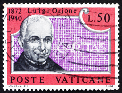Postage stamp Vatican 1972 Luigi Orione, Founder of CARITAS