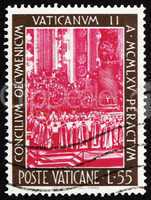 Postage stamp Vatican 1966 Bishops Celebrating Mass