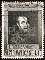Postage stamp Vatican 1964 Michelangelo Buonarroti