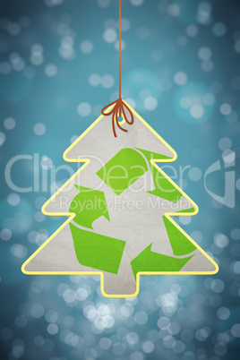 christmas recycling sign