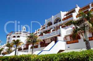 Building and recreation area of luxury hotel, Tenerife island, S