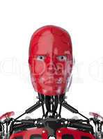 Cyborg Face - Red