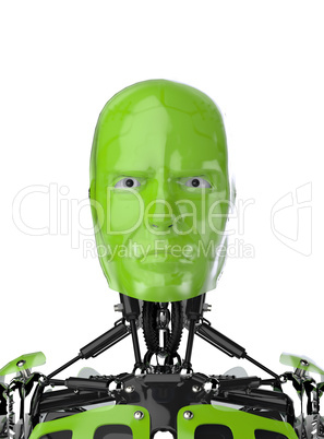 Cyborg Face - Green
