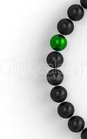 green and black - 3D ball focus 7