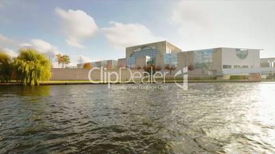 The Bundeskanzleramt (Kanzleramt) with Sunlight in Full HD 1080p, German Capital