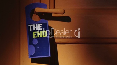 Door sign - The End