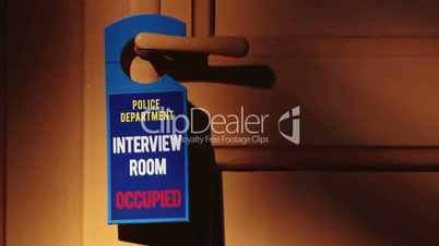 Door sign - Police, Interview room