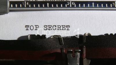 Typewriter, Top secret, 3 clips