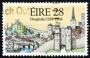 Postage stamp Ireland 1994 Medieval View of Drogheda