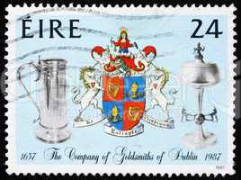 Postage stamp Ireland 1988 Ewer and Chalice, Company Crest