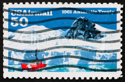 Postage stamp USA 1991 Antarctic treaty