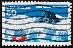 Postage stamp USA 1991 Antarctic treaty
