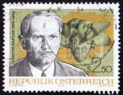 Postage stamp Austria 1976 Viktor Kaplan, Inventor of Kaplan Tur