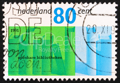 Postage stamp Netherlands 1991 Books