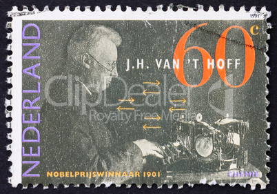 Postage stamp Netherlands 1991 Jacobus H. Van?t Hoff, Chemistr