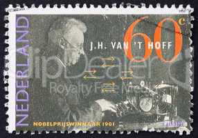 Postage stamp Netherlands 1991 Jacobus H. Van?t Hoff, Chemistr