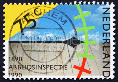 Postage stamp Netherlands 1989 Assessing Work Conditions