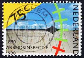 Postage stamp Netherlands 1989 Assessing Work Conditions