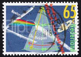Postage stamp Netherlands 1988 Prism Splitting Light
