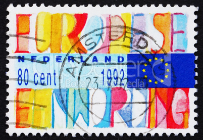 Postage stamp Netherlands 1992 Single European Market