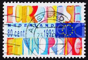 Postage stamp Netherlands 1992 Single European Market