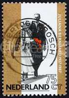 Postage stamp Netherlands 1987 Princess Juliana and Prince Bernh