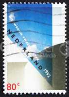 Postage stamp Netherlands 1992 Building for Lower House of State